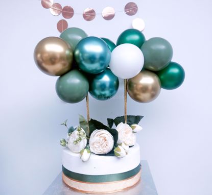 Picture of Cake Topper Balloon Garland Eucalyptus Green