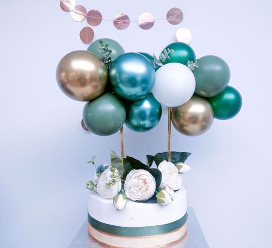 Picture of Cake Topper Balloon Garland Eucalyptus Spray Green