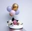Picture of Balloon Cake Topper Gold Confetti Lilac Pink