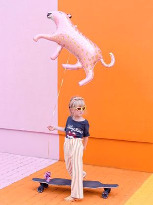 Picture of Leopard Pink Foil Balloon Animal Safari Party