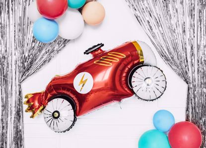 Picture of Car Foil Balloon Formula Race Birthday Boy