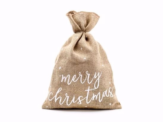Picture of Merry Christmas Hessian Sack Burlap