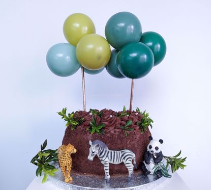 Picture of Balloon Cake Topper Safari Green Jungle