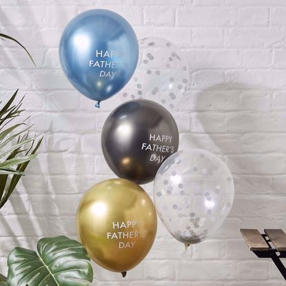 Picture of Happy Father's Day Balloon Cluster