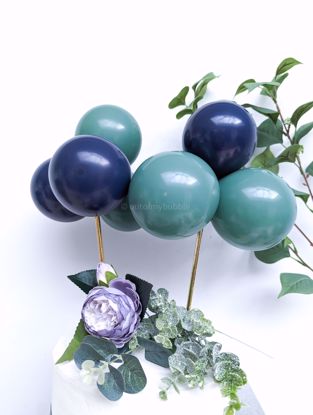 Picture of Sage Green and Navy Cake Topper