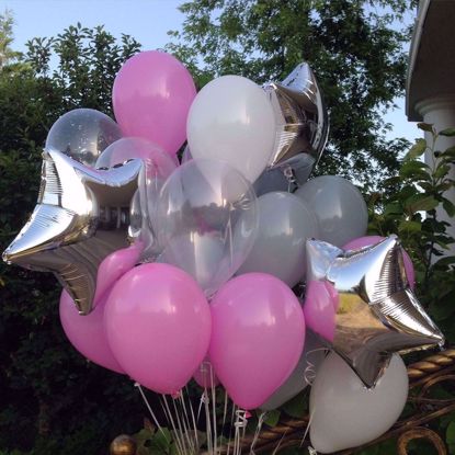 Picture of Silver Pink Bouquet Star