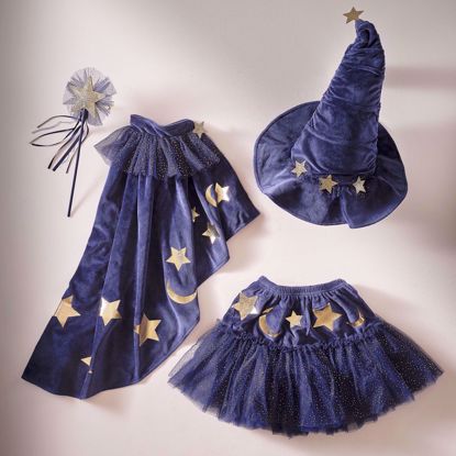 Picture of Navy Velvet Wizard Costume - Ages 5-7