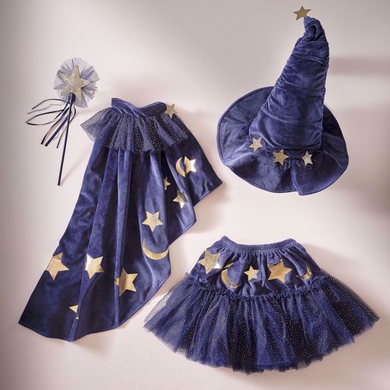 Picture of Navy Velvet Wizard Costume - Ages 5-7