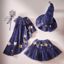 Picture of Navy Velvet Wizard Costume - Ages 5-7